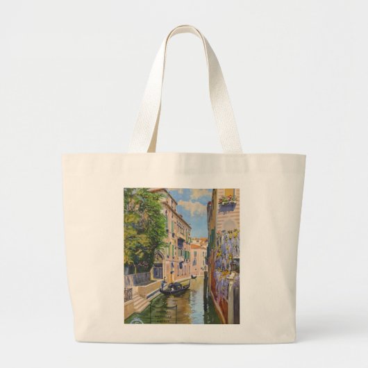  Grand Canal Gondolas Venice Italië Reis Grote Tote Bag (Voorkant)