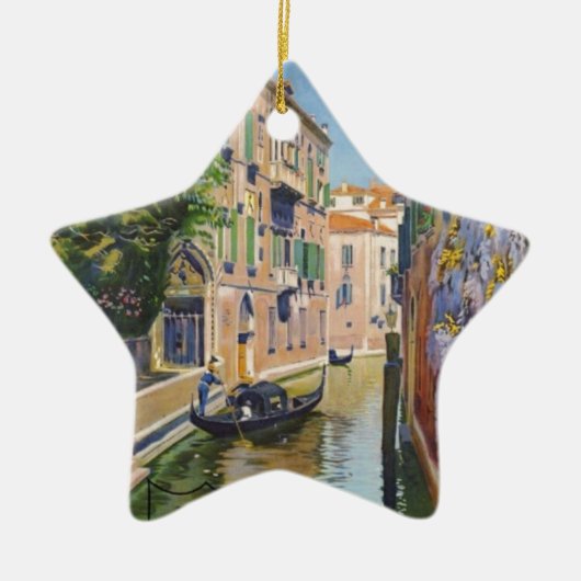  Grand Canal Gondolas Venice Italië Reis Keramisch Ornament (Voorkant)