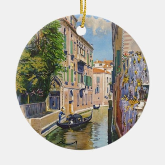  Grand Canal Gondolas Venice Italië Reis Keramisch Ornament (Voorkant)