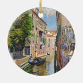  Grand Canal Gondolas Venice Italië Reis Keramisch Ornament (Achterkant)