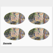 Grand Canal Gondolas Venice Italië Reis Ovale Sticker (Vel)