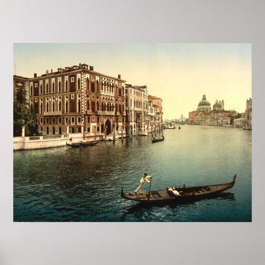 Grand Canal II, Venetië, archiefblad van Italië Poster (Voorkant)