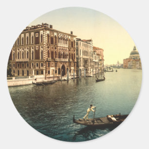 Grand Canal II, Venetië, Italië Ronde Sticker