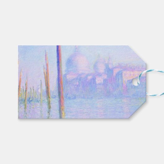 Grand Canal in Venetië (door Claude Monet) Cadeaulabel (Voorkant (Horizontaal))