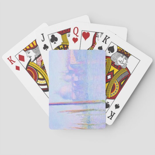 Grand Canal in Venetië (door Claude Monet) Pokerkaarten (Achterkant)