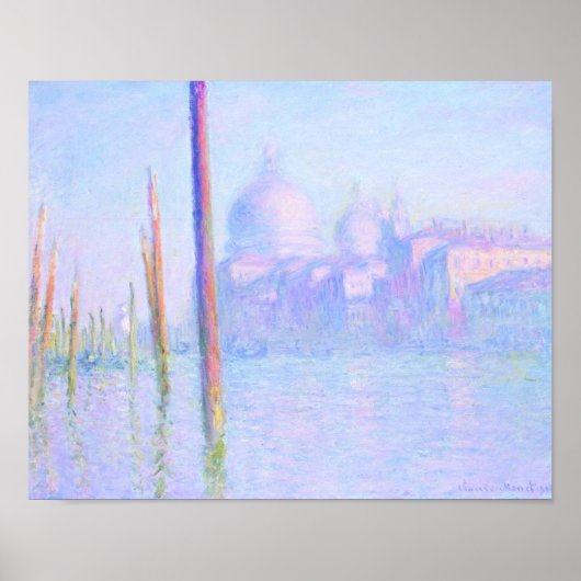 Grand Canal in Venetië (door Claude Monet) Poster (Voorkant)