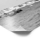 Grand Canal in Venetië, zwart-wit Foto Afdruk (Hoek)