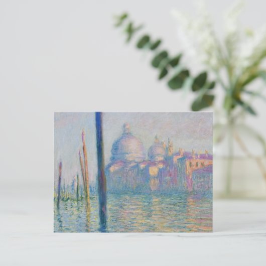 Grand Canal Monet Venetië Italië Klassiek schilder Briefkaart (Staand voorkant)