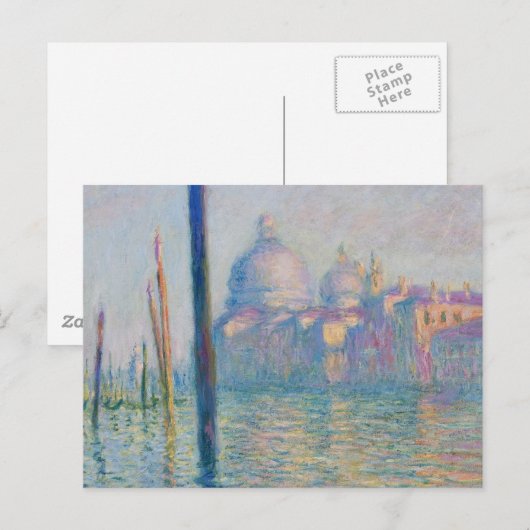 Grand Canal Monet Venetië Italië Klassiek schilder Briefkaart (Voorkant / Achterkant)