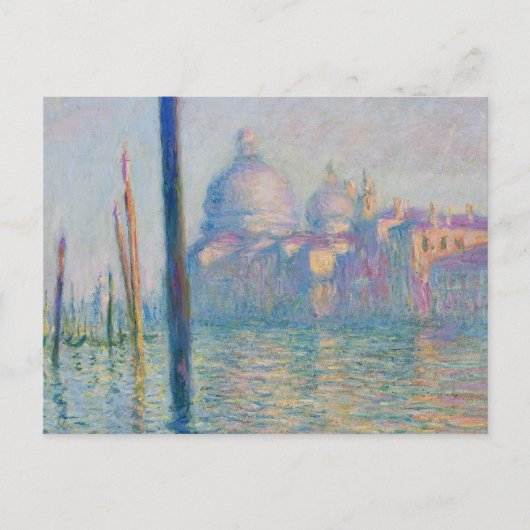 Grand Canal Monet Venetië Italië Klassiek schilder Briefkaart (Voorkant)