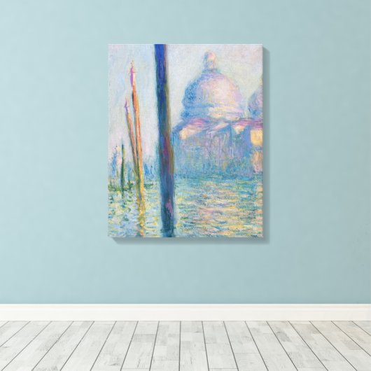 Grand Canal Monet Venetië Italië Klassiek schilder Canvas Afdruk (Insitu (Houten vloer))