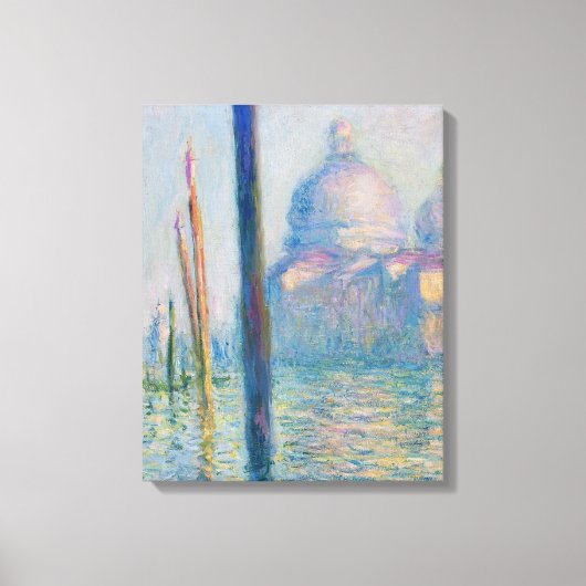 Grand Canal Monet Venetië Italië Klassiek schilder Canvas Afdruk (Voorkant)