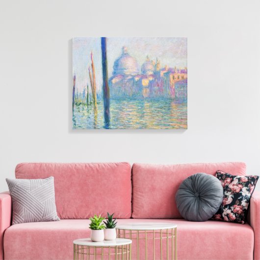 Grand Canal Monet Venetië Italië Klassiek schilder Canvas Afdruk (Insitu (Woonkamer))