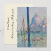 Grand Canal Monet Venetië Italië Klassiek schilder Kaart (Voorkant / Achterkant)