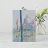 Grand Canal Monet Venetië Italië Klassiek schilder Kaart (Staand voorkant)