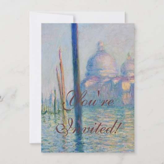 Grand Canal Monet Venetië Italië Klassiek schilder Kaart (Voorkant)