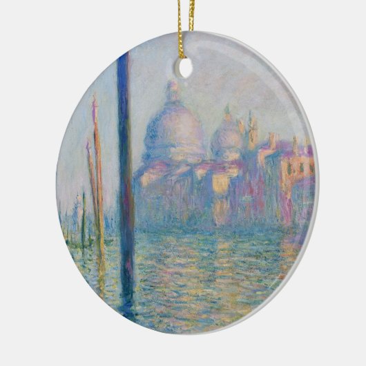 Grand Canal Monet Venetië Italië Klassiek schilder Keramisch Ornament (Links)