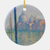 Grand Canal Monet Venetië Italië Klassiek schilder Keramisch Ornament (Achterkant)