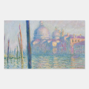 Grand Canal Monet Venetië Italië Klassiek schilder Rechthoekige Sticker