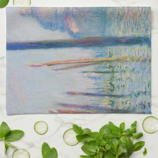 Grand Canal Monet Venetië Italië Klassiek schilder Theedoek (Gevouwen)