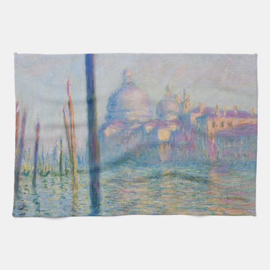 Grand Canal Monet Venetië Italië Klassiek schilder Theedoek (Horizontaal)