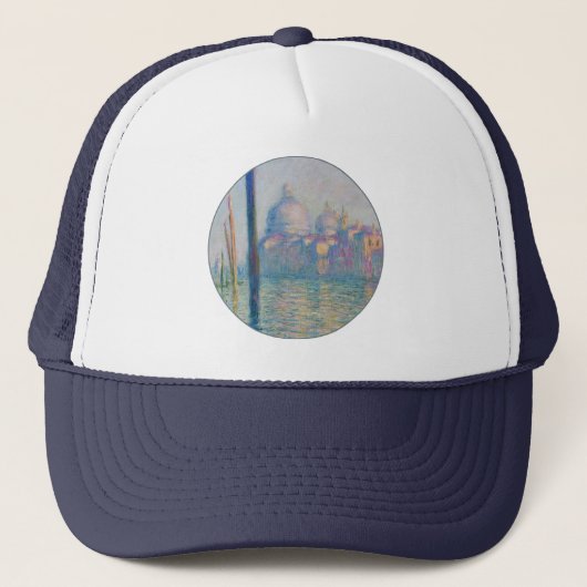 Grand Canal Monet Venetië Italië Klassiek schilder Trucker Pet (Voorkant)