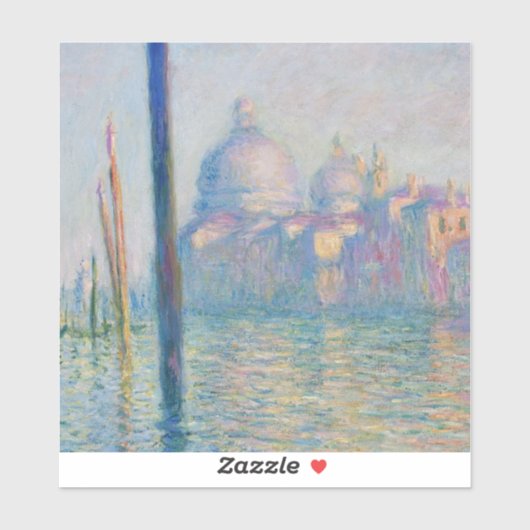 Grand Canal Monet Venice Italy Classic Painting Sticker (Vel)