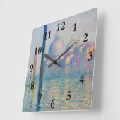 Grand Canal Monet Venice Italy Classic Painting Vierkante Klok (Hoek)