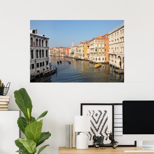 Grand canal, poster van Venetië (Thuiskantoor)