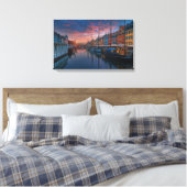 Grand Canal te Dusk Canvas Afdruk (Insitu (Slaapkamer))
