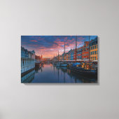 Grand Canal te Dusk Canvas Afdruk (Voorkant)