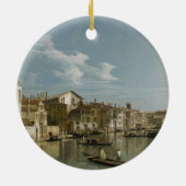 Grand Canal van Palazzo Flangini tot Palazzo Bembo Keramisch Ornament (Achterkant)