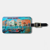 Grand Canal - Venetië, Bagagelabel van Italië (Voorkant horizontaal)