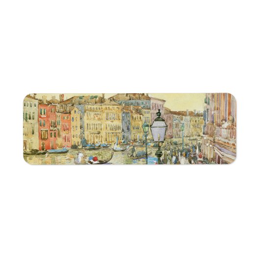 Grand Canal, Venetië, door Maurice Prendergast Etiket (Voorkant)