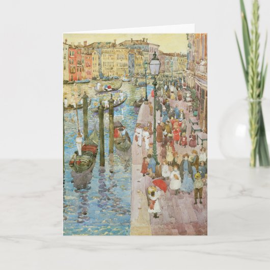 Grand Canal, Venetië, door Maurice Prendergast Kaart (Voorkant)