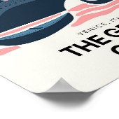 Grand Canal Venetië Italië abstracte reizen bloeme Poster (Hoek)