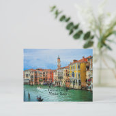 Grand Canal, Venetië, Italië Briefkaart (Staand voorkant)