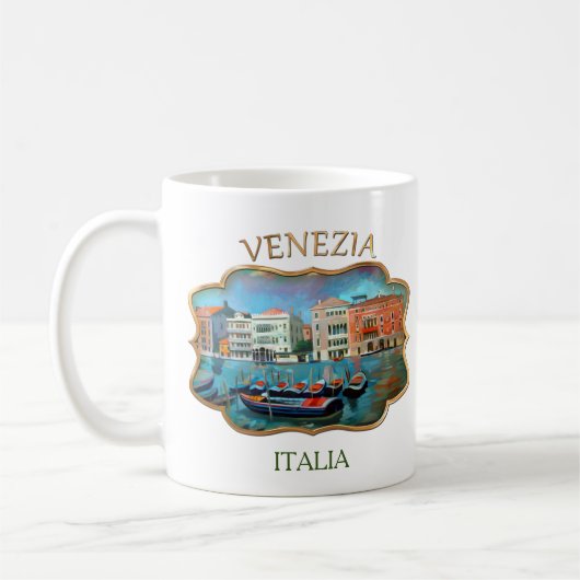 Grand Canal - Venetië, Mok koffie in Italië (Links)