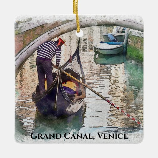 Grand Canal, Venetië, Ornament van het Italiaanse  (Voorkant)