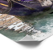 Grand Canal, Venetië, Poster van het Italiaanse on (Hoek)