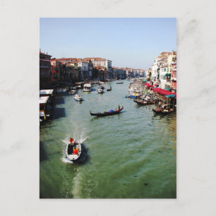Grand Canal, Venetië vanaf Rialto Bridge Briefkaart