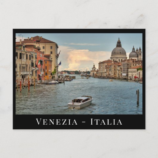 Grand Canal, Venezia Italia Venice Custom text Briefkaart (Voorkant)
