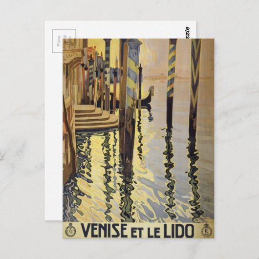 Grand Canal Venice Italië Reis Briefkaart (Voorkant / Achterkant)