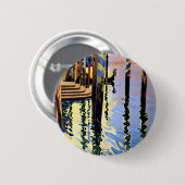 Grand Canal Venice Italië Reis Ronde Button 5,7 Cm (Voorkant /achterkant)