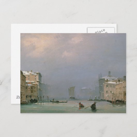 Grand Canal with Snow and Ice, 1849 Briefkaart (Voorkant / Achterkant)