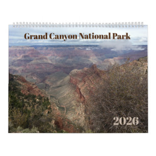 Grand Canyon 12-maandelijkse fotografische 2026 ka Kalender