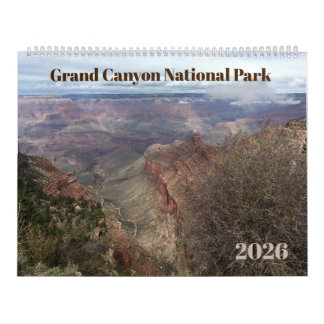 Grand Canyon 12-Month Photographic 2026 Calendar Kalender