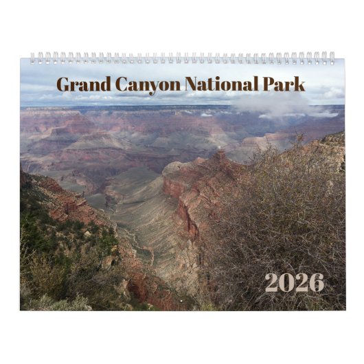 Grand Canyon 12-Month Photographic 2026 Calendar Kalender (Hoes)
