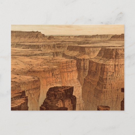 Grand Canyon aan de voet van de Torowep Briefkaart (Voorkant)