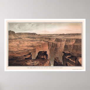 Grand Canyon aan de voet van Torowep 1882 Poster